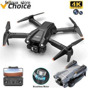 Drones KF610 Mini Drone 4K Professional ESC HD Dual Camera FPV Obstacle Avoidance Brushless Motor Folding RC Four Helicopter Toy VS Z908 Drone S24513