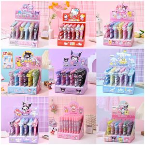 Wholesale 48pcs/box Cartoon Cute Little Girl Press Neutral Pen High Appearance Press Pen Student Stationery Girl Heart