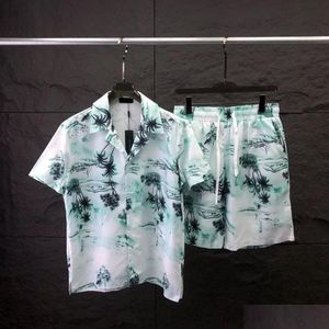 Mens e tees polos s redonda no pescoço bordado e impresso estilo polar de verão com rua pura algodão FHR entrega de vestuário Si dhglg