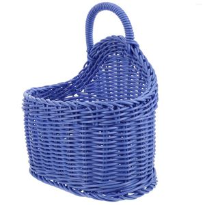 Storage Bottles Basket Kitchen Hanging Wall Cutlery Baskets Plastic Spoon Decor Farmhouse Home