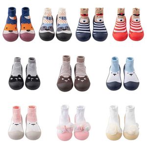 Calzini per bambini scarpe da bambino per bambini bambini e ragazze non slip calzini piatti leggeri comodi comode cartone animato scarpe da passeggiata