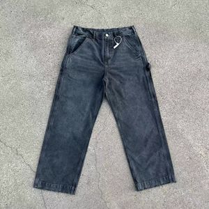 Riktiga foton streetwear jeans för män bekväma jeans