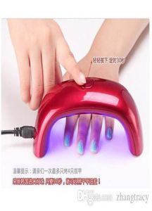 Mini USB 9W 3 LED UV tırnak kurutma makinesi kürleme makinesi jel jel oje güçlü ışık tırnakları yüz araçları2730920