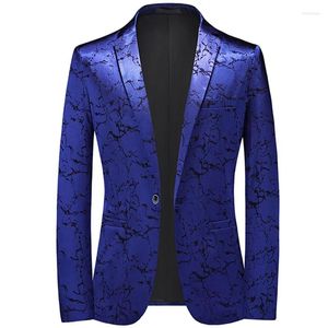 Ternos masculinos 2024 Moda Boutique Boutique Empresa Personalizada Impressão Slim Fit Coat Blazers Vestido de jaqueta Big Size 6xl