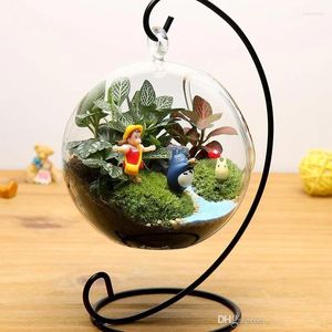 Candle Holders 15cm Clear Hanging Glass Vase Succulent Air Planter Terrariums Wedding Tealight For Home Decor