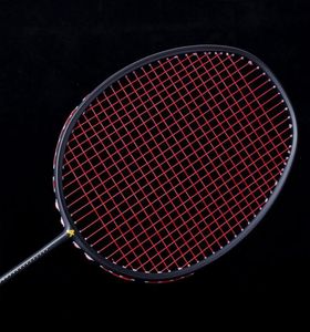 Grafite single badminton raquete Profissional de fibra de carbono Badminton Racket com bolsa de transporte hv991338375