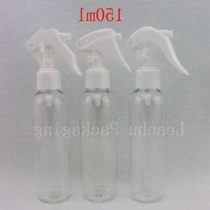 30 x 150 ml curto pequeno movimentador de pulverizador de mouse garrafas transparentes, 150cc vazio transparente spray gatilho recipiente de plástico efmhd