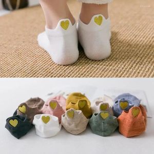 Women Socks Japanese Fashion 2024 Spring Cotton Color Novelty Girls Cute Embroidery Casual Funny Ankle Pack