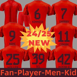 24/25 Fãs de Kane Player Version Mens Kids Football Kits define Muller Home Away Away