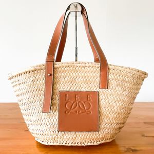 Luksusowy wiadro Raffias koszyk słoma torba anagram męska torebka torebka fold kupujący designer torebki duże splotowe jazda na ramię na ramię letnie torby plażowe