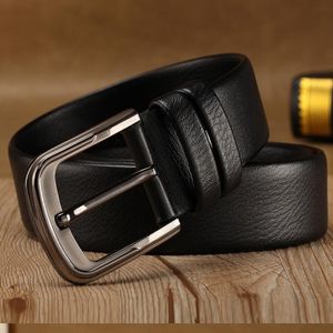 Wholesale-Popular Men's Needle buckle Belt Korean Fashion Simple Leisure Men's Belt Black Brown High Qality Wholesale 2217