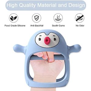 Hotselling Bebekler için Hijyen Sınıfı Silikon Diş Oyuncakları Düşük Düşüşler, Bebek El Teether Gizleçler Emziren Bebekler, Yeni Doğan Bebek Göğüs Farkı için Diş Oyuncağı