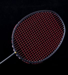 Graphite Single Badminton Racquet Professional Carbon Fiber Badminton Racket with Carrying Bag HV991500059