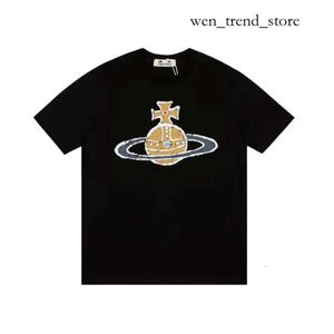 Vivianes Duyou Mens Sprey T-Shirt Batı Ahşap Marka Giyim Erkekleri Kadın Yaz Tişörtlü Mektuplar Pamuk Jersey Yüksek Kalite Üstler Viviane Westwood Gömlek 711