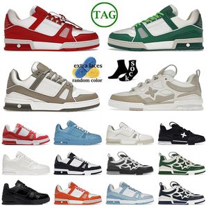 Fashion Designer OG Original Skate V Casual Dress Shoes Luxury Womens Mens Calfskin Overlays Virgil Trainers Low Platform Leather Black Red Outdoor Sports Sneakers