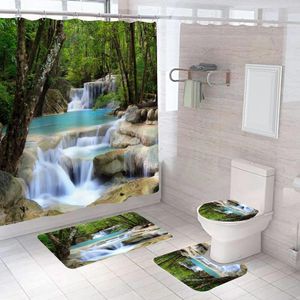 Shower Curtains Curtain 3D Digital Printed Heavy Liner 10 Gauge