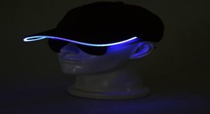 LED Light Baseball Cap 3 Modos Flash Signal Cap 24 StylesParty Club Black New Fabric Fabric Headlamp Advertising Night Hat9607201