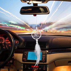 Decorative Figurines White Car Small Pendant Dream Catcher Dormitory Bed Decoration For Friends Birthday Gift