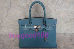 AAbirdkin Delicate Luxury Designer Totes Bag 30 Chevre Handbag Blue Square Women's Handbag Crossbody Bag