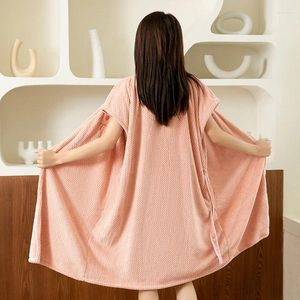 Handduk Badhanddukar Fashion Lady Girls Wearable Beach Spa Bathrobes Dress Women Badrum 140 90 cm