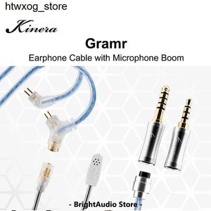 Headphones Earphones Kinera Gramr Earphone Upgrade Cable with Microphone Boom with 2.5+4.4mm Detachable Plug S24514 S24514