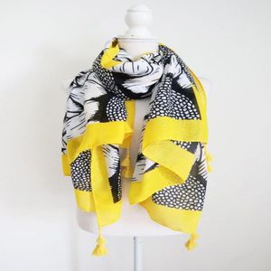 2020 New Winter Cotton Print Tassel Scarves And Shawls Long Floral Pattern Scarf Wrap Hijab Free Shipping6755276