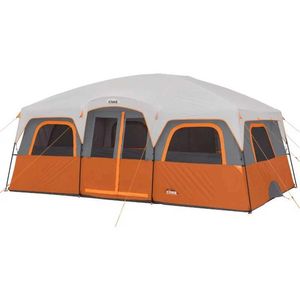 Tält och skydd Core 12 Persons tält - Stort flerrumsrum utomhusfamiljen Camping Portable Cabin Standing With Storage Bagq240511