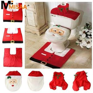 Toalettstol täcker Xmas leveranser roliga bedårande festliga lätt att installera praktisk söt badrumsmatta prisvärd julfärgad