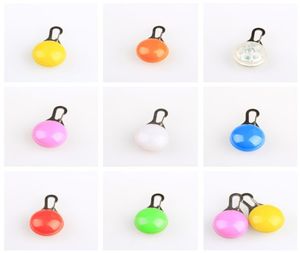 One Piece Pet Pendant LED Light Dog Tag 9 Color Luminous Night Dog Collar Colorful2356361