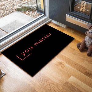 Carpets Floor Mat Entry Door English Letters Personalized Brown Background Living Extra Large Rugs For Room 20 X 25