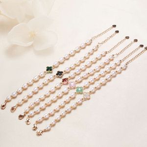 Zhiteng Natural Pearl Süßwasser weißer Reisperlen Armband Armreifen Gold Perlen Armbänder Mode Schmuck für Frauen Großhandel