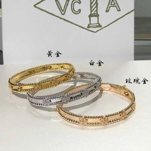 High luxury brand vanlycle jewelry designed for women Gold Narrow Bracelet Women 18K Rose with common vanley