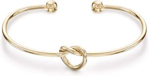 Ets Pavoi 14K Gold Bated Forever Love Knot Infinity Bracelete feminina |Pulseira de ouro feminino