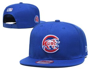 2019 MEN039S Cubs Kraliyet Mavi Renk Snapback Hat Men Klasik İşlemeli Takım Logo Kemikleri Spor Beyzbol Düz Caps Hip Hop C3113974