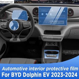 Outros acessórios de interiores para byd golphin EV Electric 2023 2024 Painel de engrenagem Tela de navegação de navegação Automotive Interior TPU Capa de filme protetora Antiscratch T24050