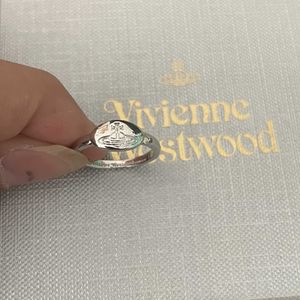 Brand Westwoods of Little Saturn Circle Ring Female Crowd Design Planet Nail