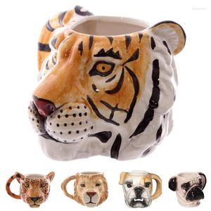 Mugs Tiger Style Stereoscopic Animal Ceramic Cup 3D Coffee Lovely Mug