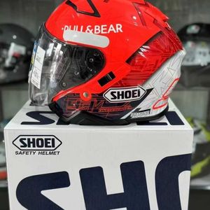 Shoei Smart Helment Japanese Shoeijc من الجيل الثاني من Red Ant Dual Lens نصف دراجة نارية 3C CertifiedKrq4