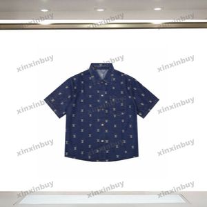 XinxinBuy Men Designer Tee camise