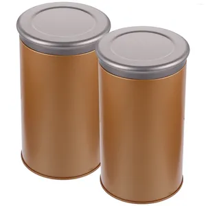 Garrafas de armazenamento Placa de lata Cadeias domésticas de bolsa de bolsa de alimentos jarra de contêineres herméticos tampas portáteis pequenas latas de cozinha