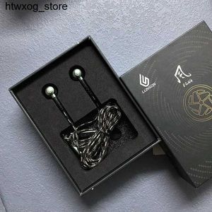 ヘッドフォンイヤホンLun Sheng Ye05 In Ear Flat Headプラグイヤホン142mm Hifi配線フラットヘッドセットスポーツOpentype GamingヘッドフォンMMCX Cab