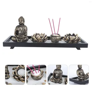 Posiadacze świec 1PC Chinese Style Style Decorens Acanse Adornment for Tea House (kawa)