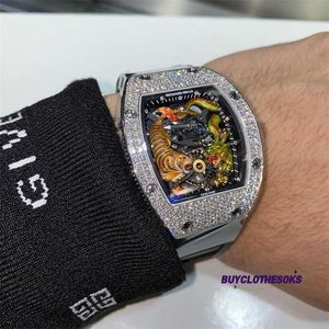 Luxury Watch Classic na rękę Mantianxing Hollow Mechanical Watch for Męski i High End Sense Watch WL YJB9