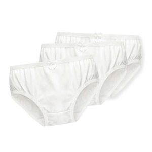 Mutandine ragazze biancheria intima biancheria bianche di cotone per bambini corto bianco puro colore bianco 3 pezzi/batchl2405