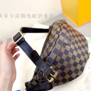 high quality leather fanny bag cross body designer purses for men wait belt purse brown zipper shoulder bags women fashion crossbody bags