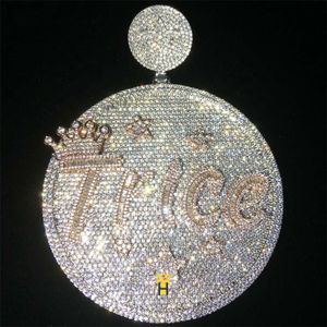 Wholesale Custom Hiphop Mens Cz Iced Out Diamond Custom Jewelry Necklace Pendant Hip Hop Jewelry