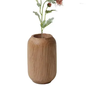 Вазы деревянный ваза декор натуральный стол цветок простые дизайнерские ремесла для ужина домашние праздники и планирование свадьбы