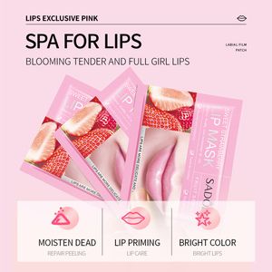 Fruit Crystal Collagen Lip Plumper Mask Honey Essence Lip Mask Pads Moisture Patch Gel Scrub Lips Care Enhancer Nourishing Lip Mask