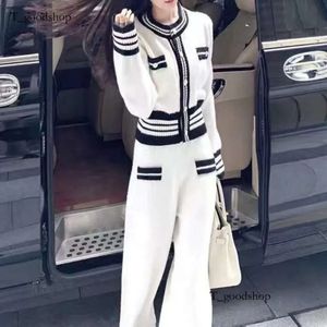 Spring Tracksuits Sweat Suits Casual 2 Piece Set Women Pullover Sweater + Wide-Leg Pants Sets Trousers Two Outfits 210514 325