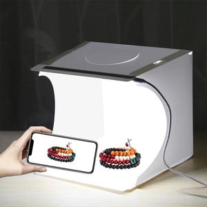 Desktop Po Studio Tent Portable Tabletop Shooting Light Box Pography studio kits Led Lights Softbox Lightbox 6 Colors 240506